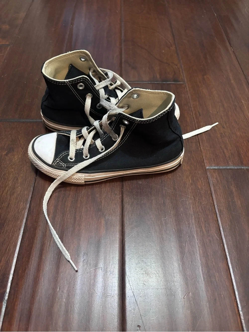 Kids Black High-Top Converse - Picture 4 of 5